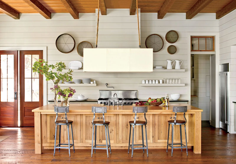 Shiplap kitchen decor