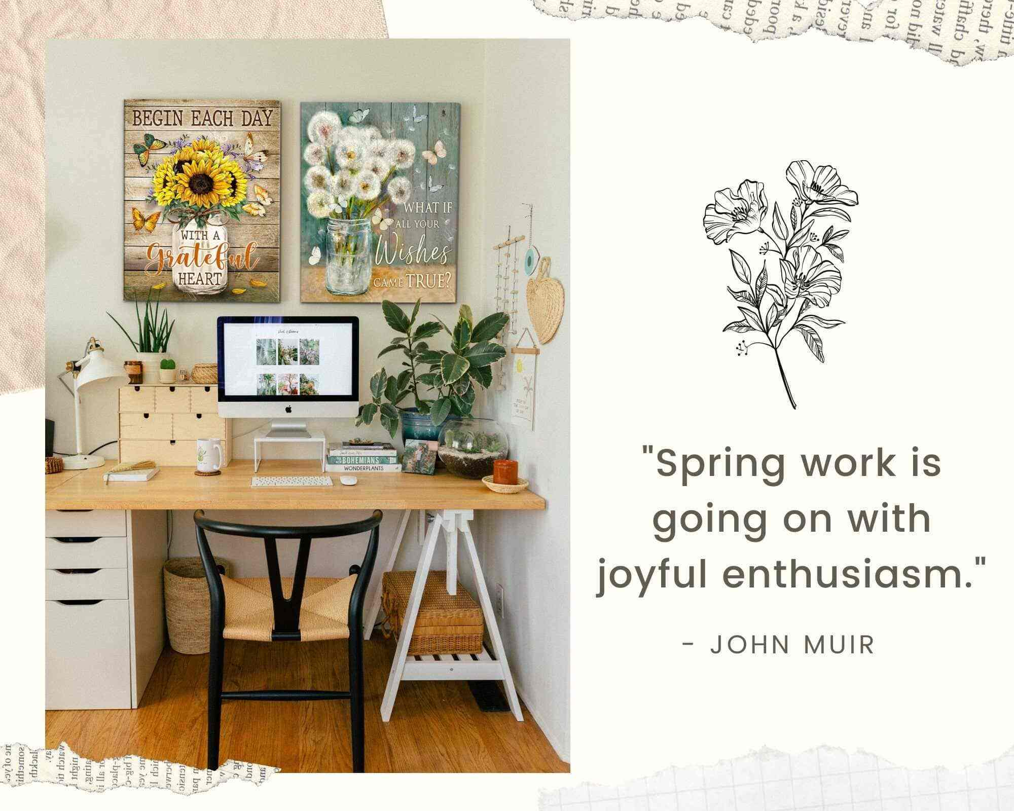Blog, Farmhouse Decor farmhouse spring decorating idea