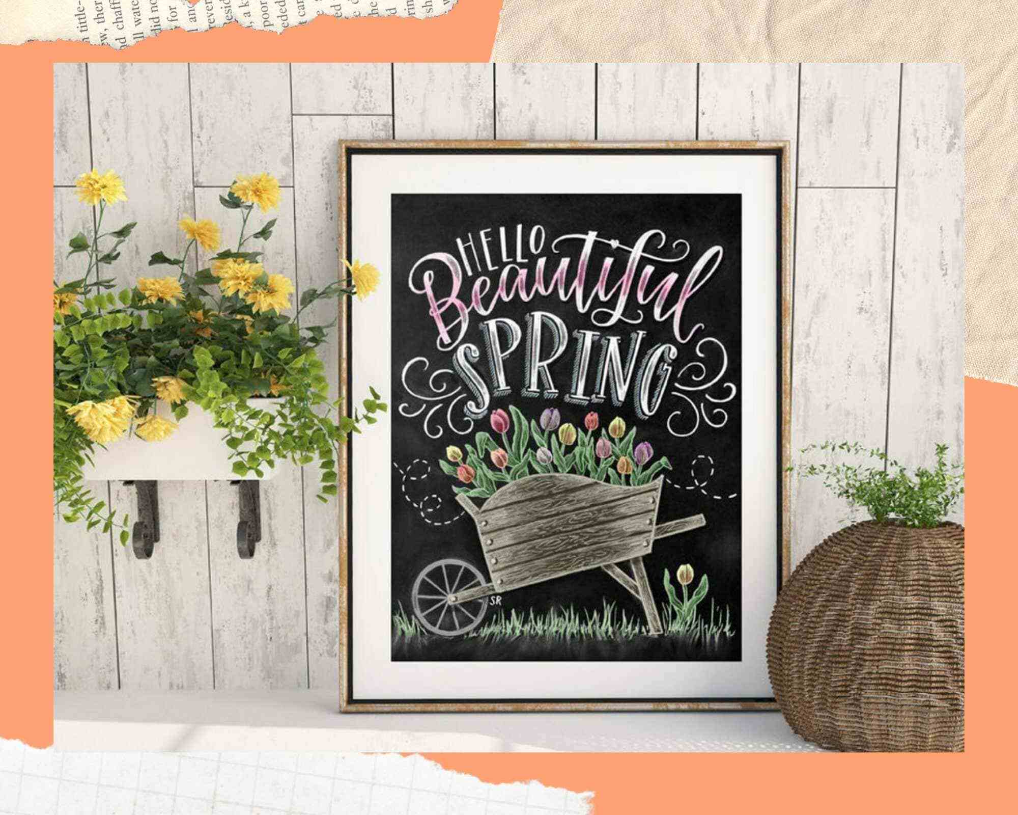 Blog, Farmhouse Decor farmhouse spring decorating idea