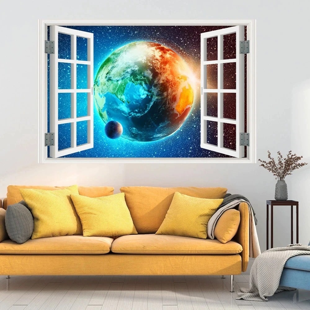 Faux Window Scene Wall Art