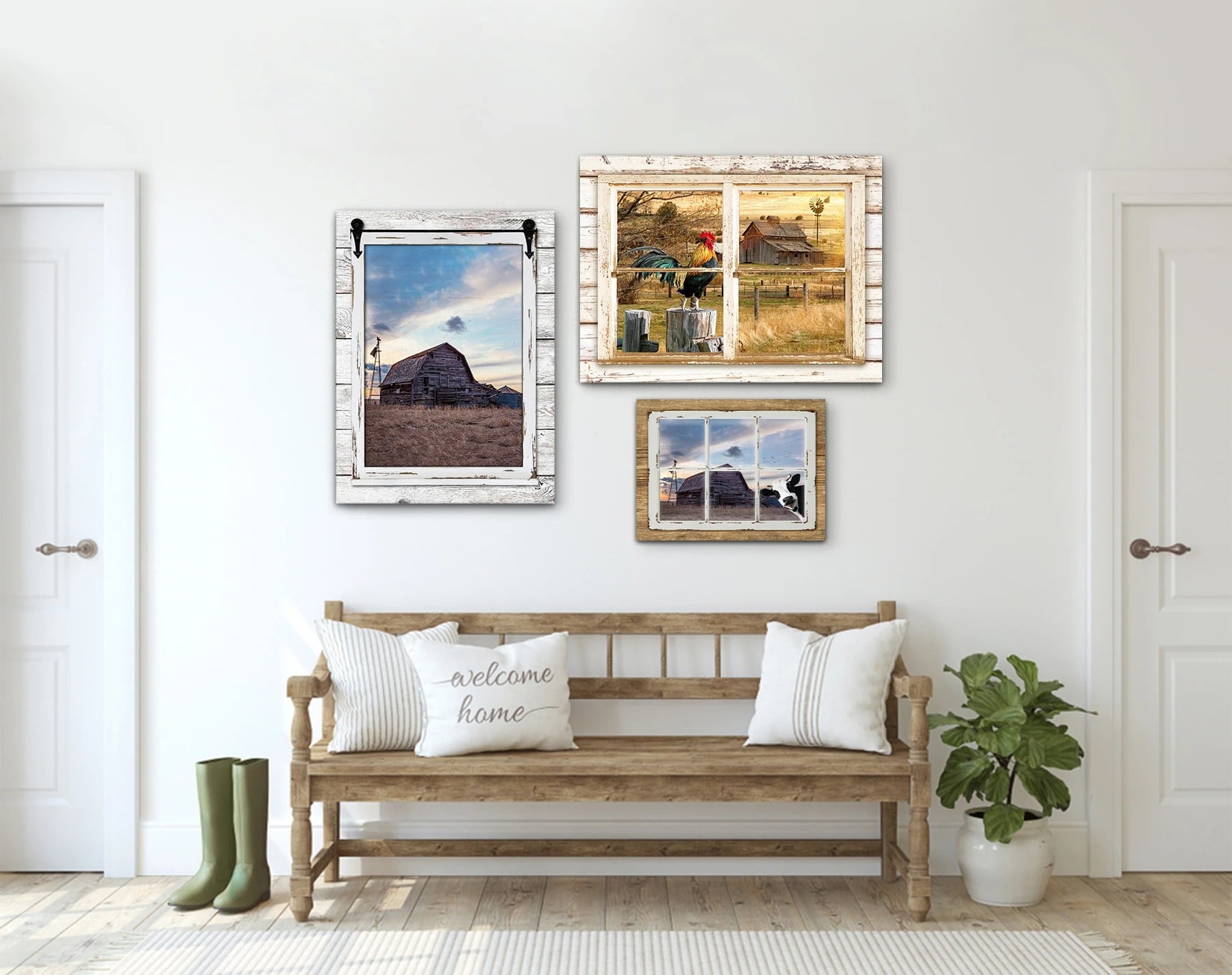 Faux Window Scene Wall Art