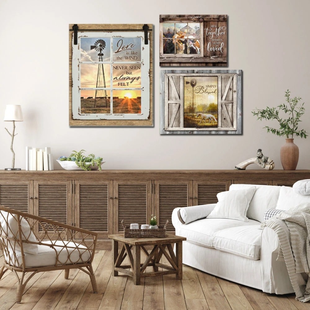 Faux Window Scene Wall Art