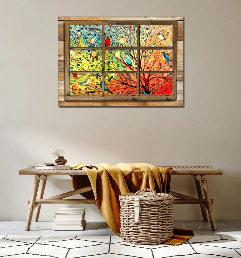 Faux Window Scene Wall Art