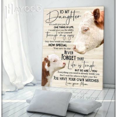 Cow Canvas Life Is Tough But So Are You