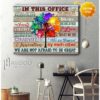 Custom Office Wall Art With Colorful Tree