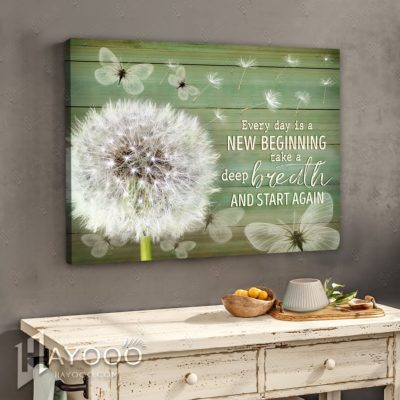 Every Day Is A New Beginning Wall Art Decor