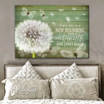 Every Day Is A New Beginning Wall Art Decor