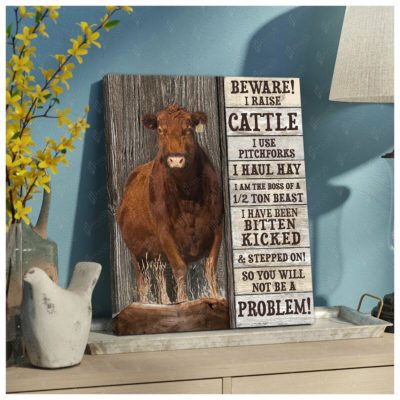 Cow Farmer Canvas