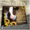 Calf And Sunflowers Canvas
