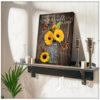 sunflower butterfly canvas