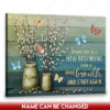 Hayooo Custom Name Canvas Pussy Willows And Butterflies Farmhouse Wall Art New Beginning On Teal