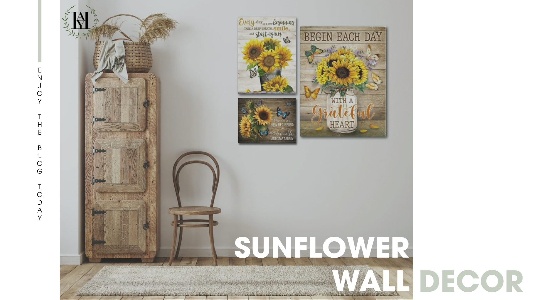 sunflower living room decor