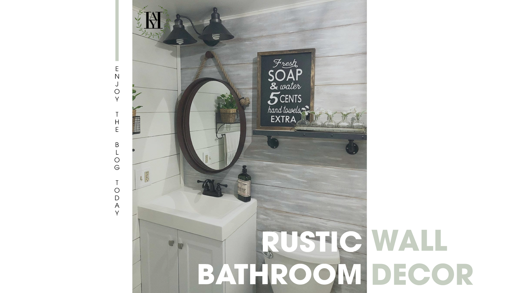 Rustic Bathroom Wall Decor