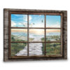 Hayooo Faux Window Canvas Fresh Beach
