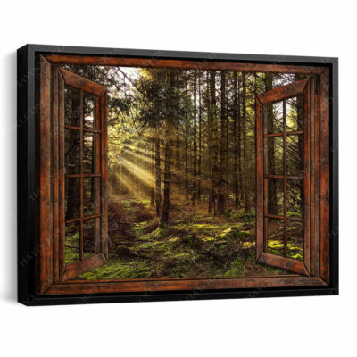 faux window art