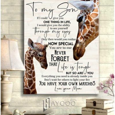 Giraffe Family Canvas
