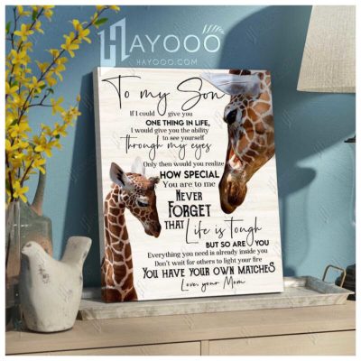 Giraffe Family Canvas