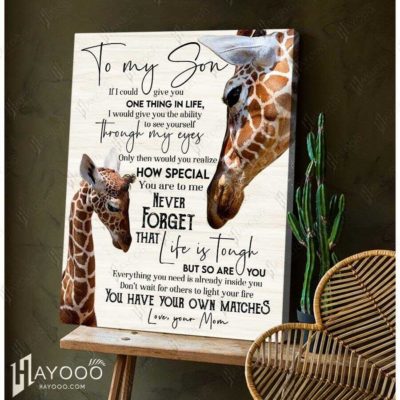 Giraffe Family Canvas