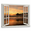 Hayooo Faux Window Canvas Gorgeous Coastal Scenery Wall Art For Home Decor