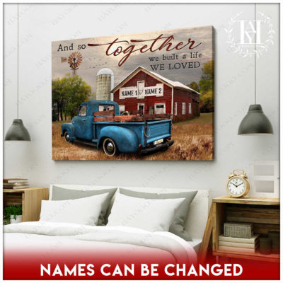 vintage pickup truck art