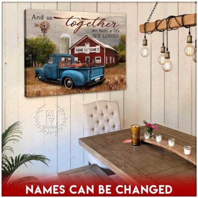 vintage pickup truck art