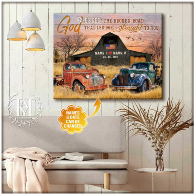 personalized couple canvas