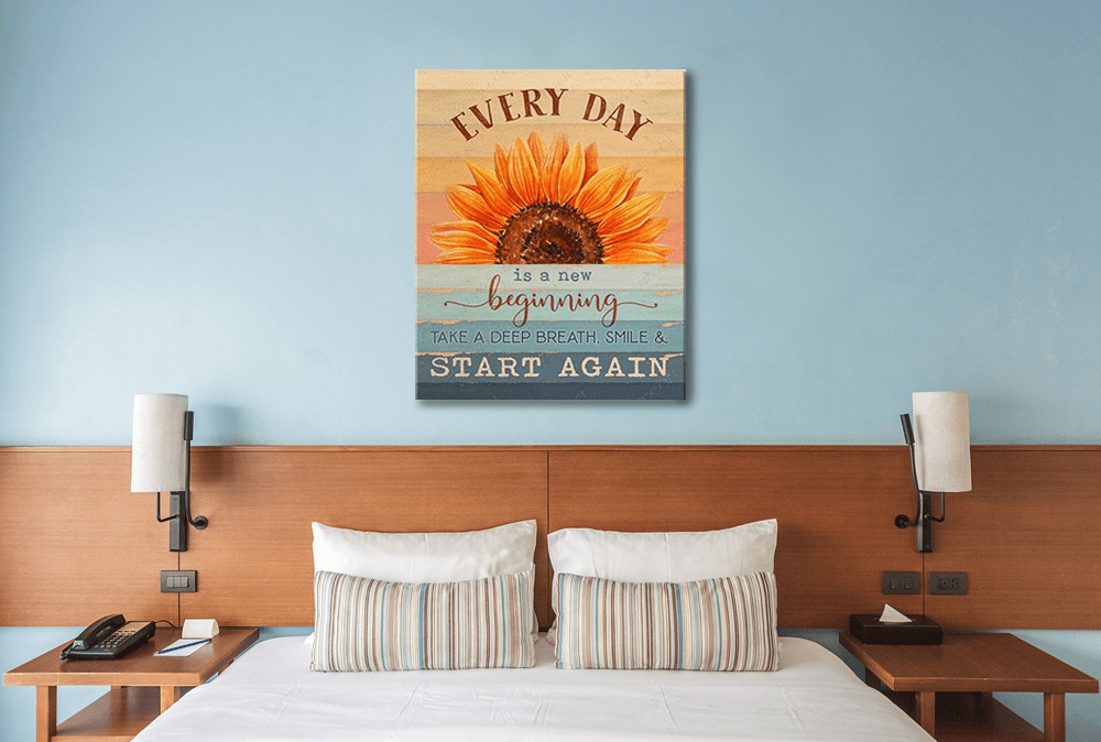 farmhouse decor above bed