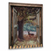 Hayooo Faux Window Canvas Beautiful Forest Scene With Little Deer Wall Art For Home Decor