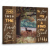 Hayooo Canvas Little Deer In The Forest And Into The Forest I Go To Lose My Mind And Find My Soul Wall Art For Home Decor
