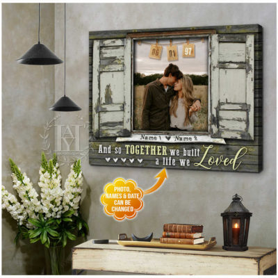 custom canvas couple