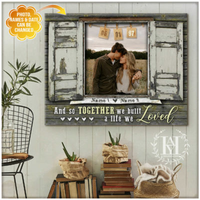 custom canvas couple