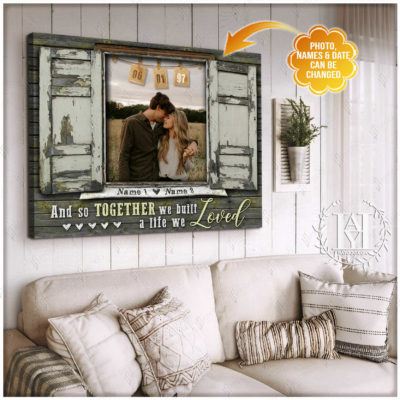 custom canvas couple