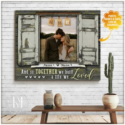 custom canvas couple