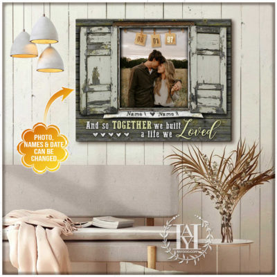 custom canvas couple