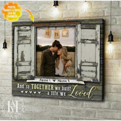 custom canvas couple