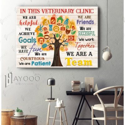 In This Veterinary Clinic Canvas