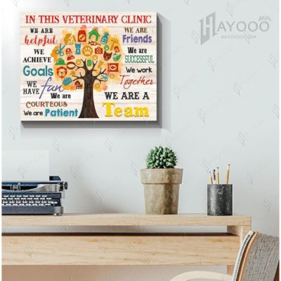 In This Veterinary Clinic Canvas