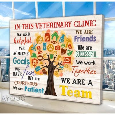 In This Veterinary Clinic Canvas