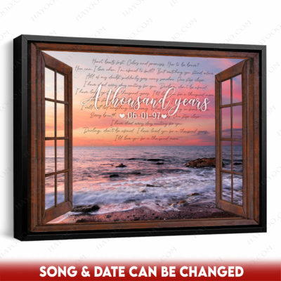 personalised canvas for anniversary