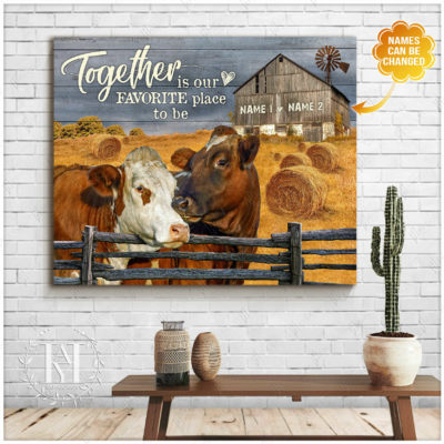 together is our favourite place to be wall art