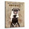 Hayooo Canvas Funny Dog Bathroom Art This Is A Little Awkward Canvas For Bathroom Wall Decor