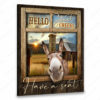Hayooo Canvas Funny Donkey Bathroom Art Hello Sweet Cheeks Wall Art For Bathroom Decor