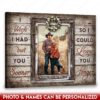 Hayooo Faux Window Canvas Customized Couple Photo Met You Sooner Love You Longer