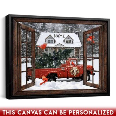 Christmas pickup truck