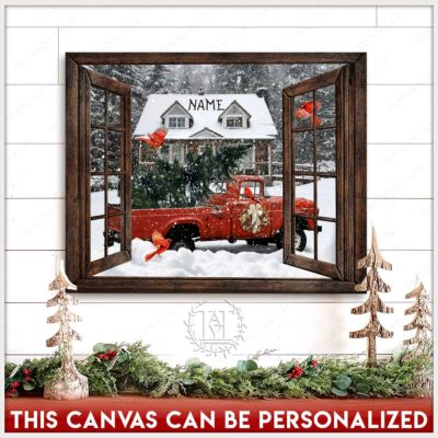 Christmas pickup truck