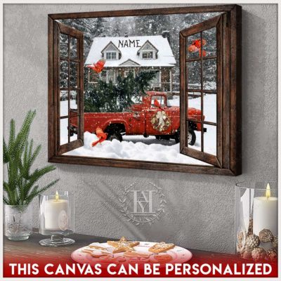 Christmas pickup truck