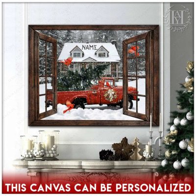 Christmas pickup truck