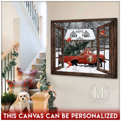 Christmas pickup truck