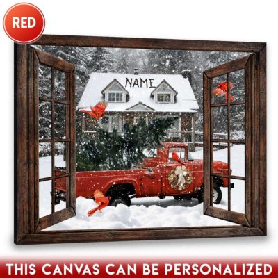 Christmas pickup truck