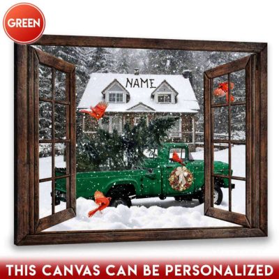 Christmas pickup truck